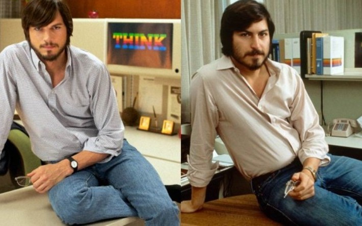 Publican foto de Ashton Kutcher personificando a Steve Jobs