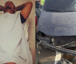 Cantante Kevin Flórez sufrió accidente automovilístico