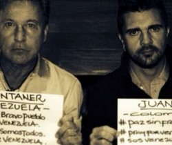 Juanes y Ricardo Montaner piden por la paz de Venezuela