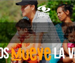 Canal Caracol promociona su nuevo eslogan ‘Nos mueve la Vida’