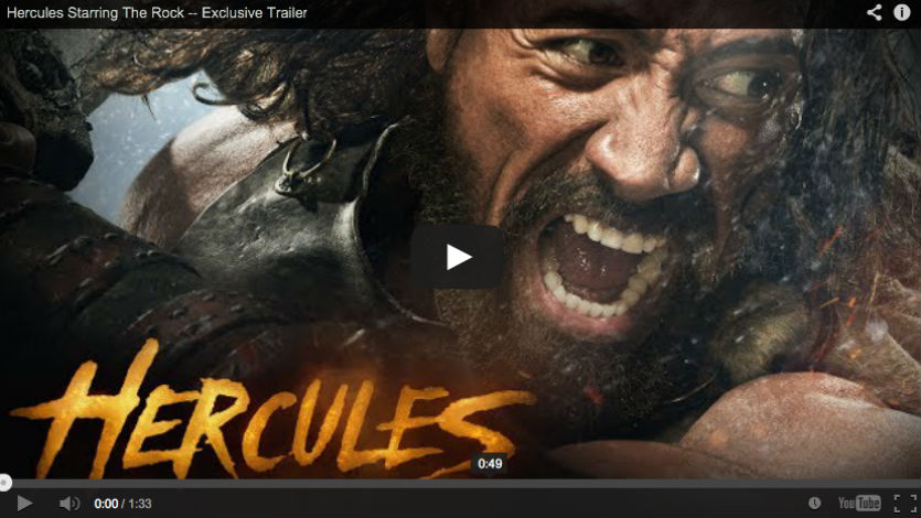 Revelan el tráiler de Hércules, film protagonizado por Dwayne Johnson