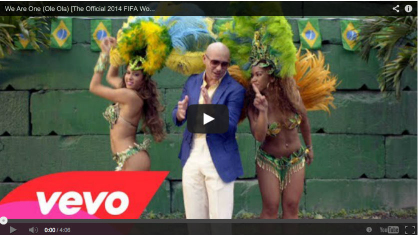 Pitbull y Jennifer López presentan videoclip del Mundial Brasil 2014