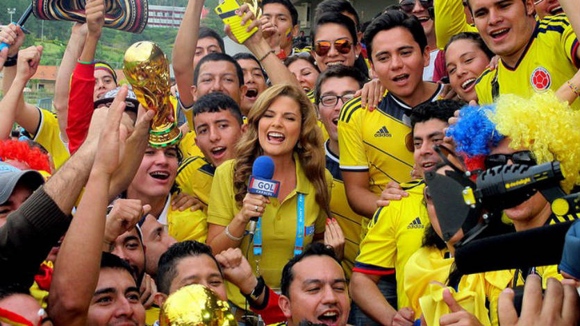 Rochi Stevenson es la sensación de la prensa en el Mundial Brasil 2014