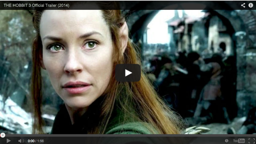 Revelan primer tráiler del film ‘El hobbit: La batalla de los cinco ejércitos’