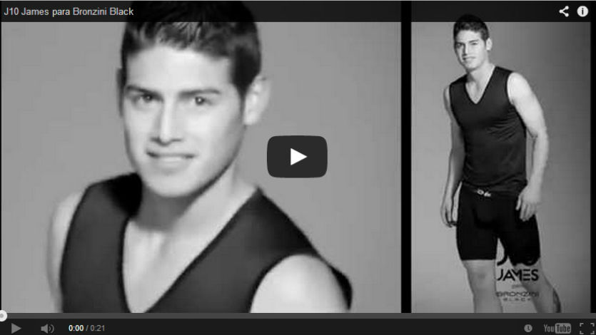 James Rodríguez es imagen de la ropa interior Bronzini del Grupo Exito
