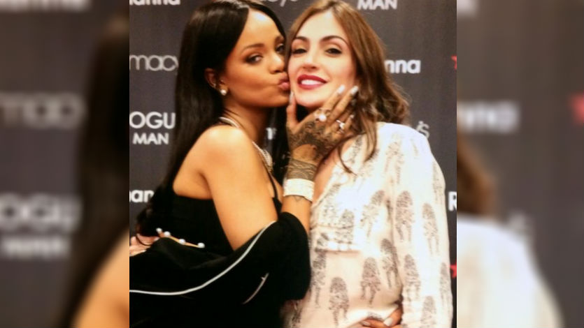 Natalia Betancourt conoció a la cantante Rihanna en Estados Unidos