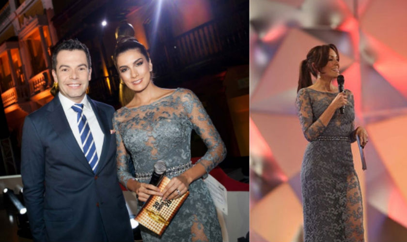 Carolina Gómez usó mismo vestido que Andrea Serna en los India Catalina