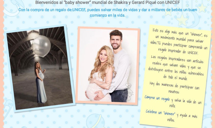Shakira y Pique invitan al  baby shower de su segundo hijo