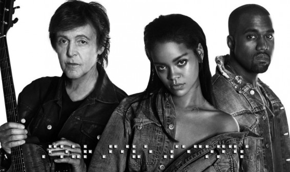 Rihanna estrena videoclip junto a Kanye West y Paul McCartney