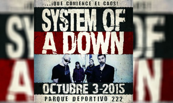 System Of A Down estará de concierto en Colombia en Octubre
