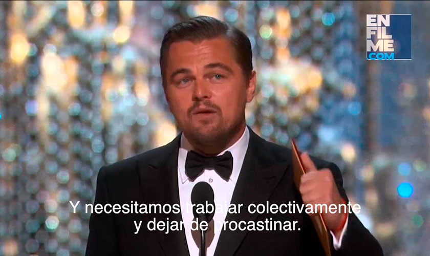 Así fue el discurso de Leonardo DiCarpio en los Premios Oscar’s
