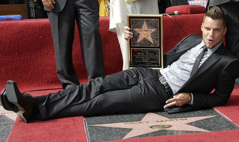 Ricky Martin desvela su estrella en paseo de la fama de Puerto Rico
