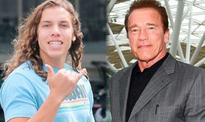 Schwarzenegger muestra con orgullo hijo que le costó su matrimonio